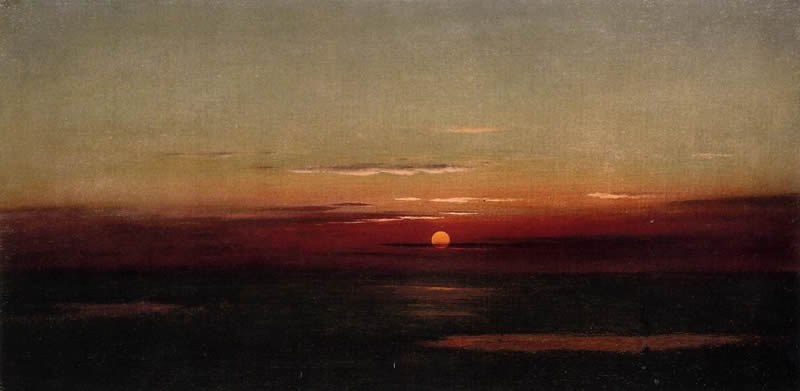 Martin Johnson Heade Sunset of the Marshes